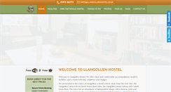 Desktop Screenshot of llangollenhostel.co.uk